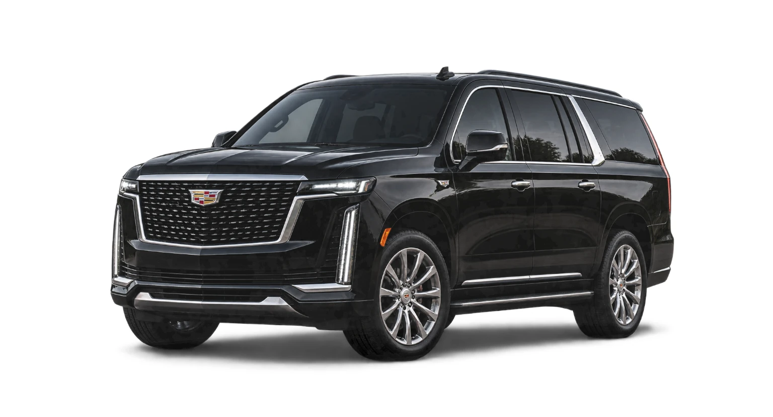 Black Cadillac Escalade ESV executive SUV
